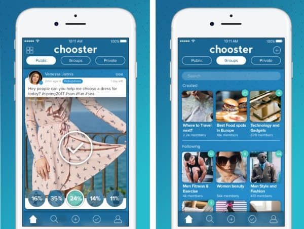 Chooster - приложение для быстрого сбора мнений