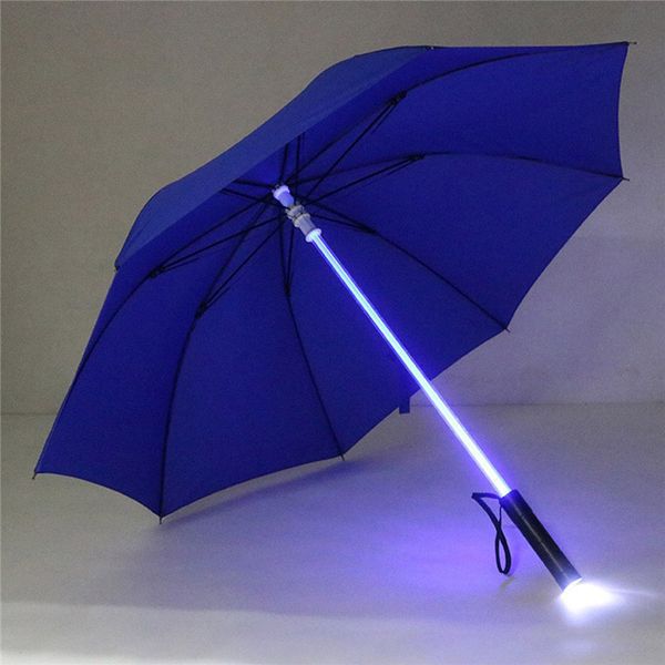Зонтик со светящейся ручкой и фонариком