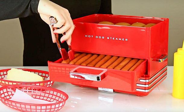 Портативный hot Dog Steamer