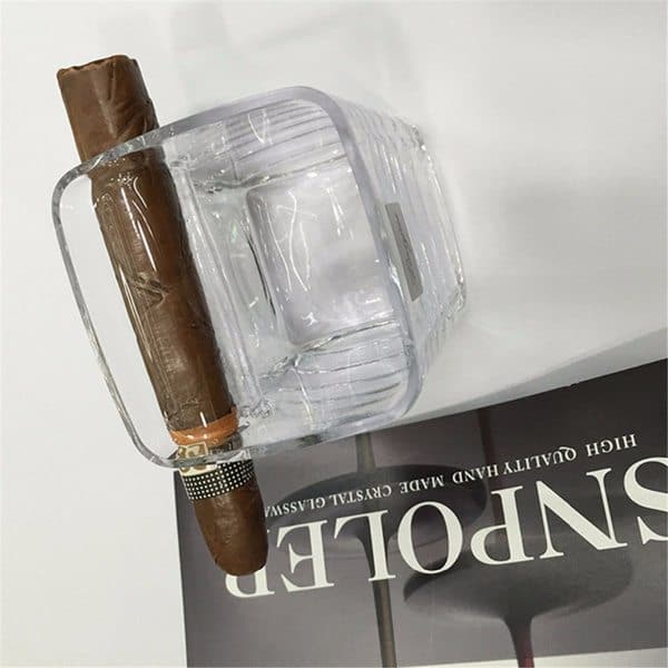 Стакан для виски с полочкой для сигары