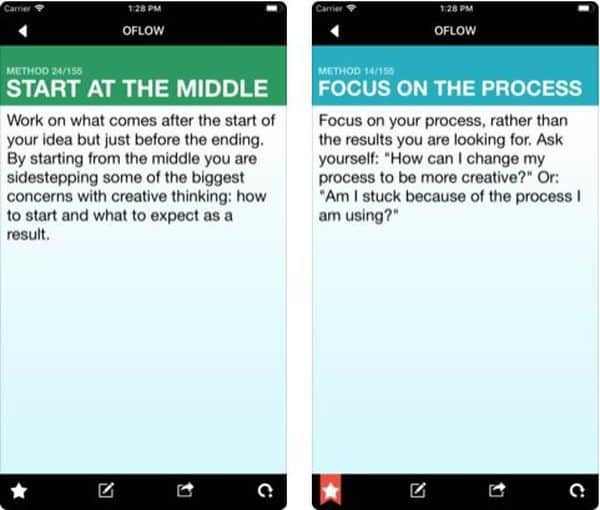 Oflow - приложение со 150 методами выхода из творческого тупика