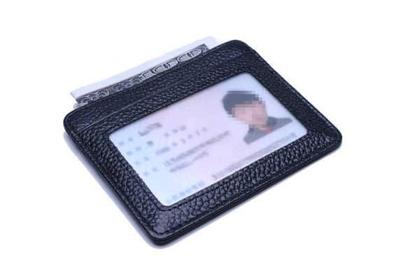 Кожаный кошелёк с RFID-блокировкой
