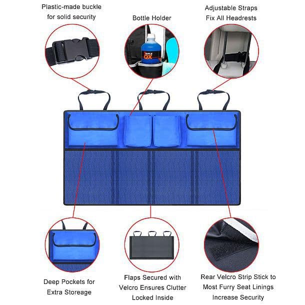 Автомобильная вместительная сумка-пояс максимальной доступности