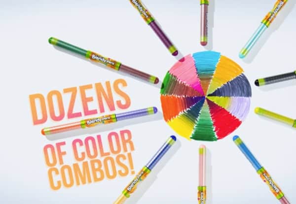 Фломастеры для рисования с возможностью смешения цветов Blendy Pens