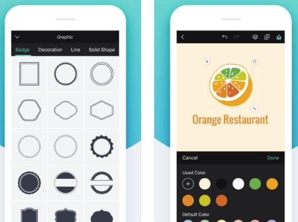 DesignEvo - бесплатное приложение для создания логотипов