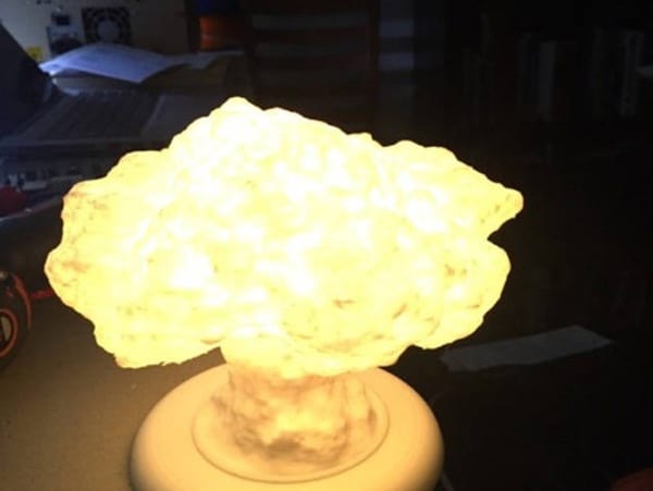 Настольная лампа "Ядерный грибок"