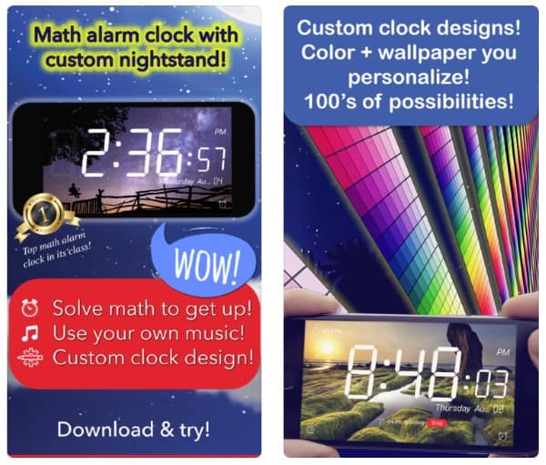 Math Alarm Clock - математический будильник для iOS