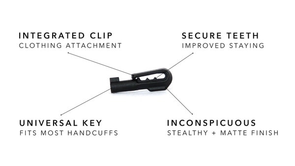 Малозаметный ключ для открывания наручников HK2 Colors