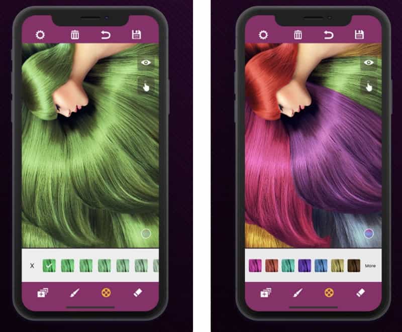 Hair Color Changer - приложение для выбора цвета волос