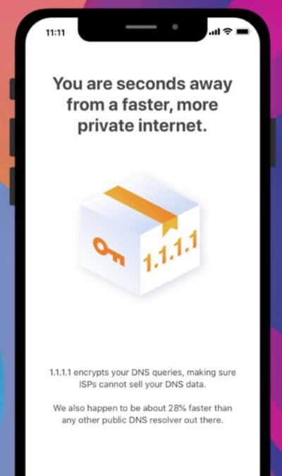 1.1.1.1 - приложение для переключения на безопасный DNS от Cloudflare
