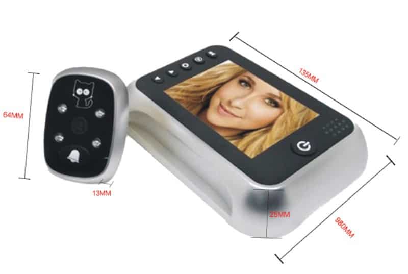 Цветной видеозвонок с ИК-подсветкой