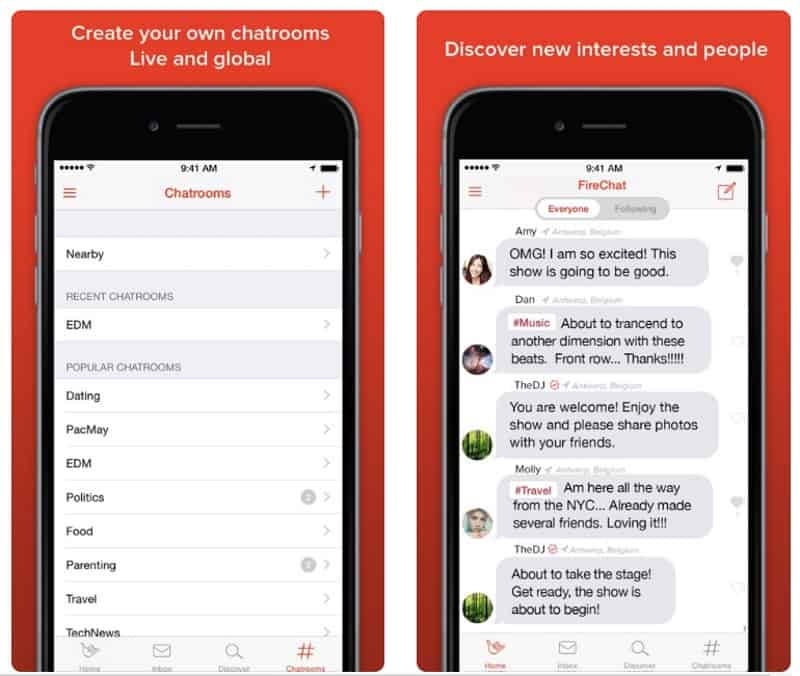 FireChat - приложение для обмена сообщениями без интернета