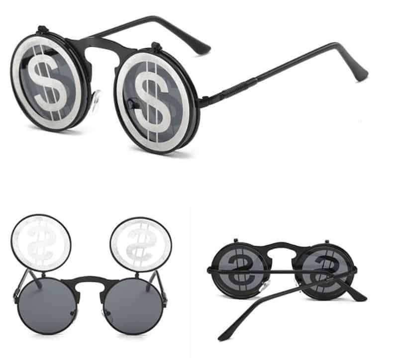 Солнцезащитные очки в стиле "стимпанк" VAZROBE