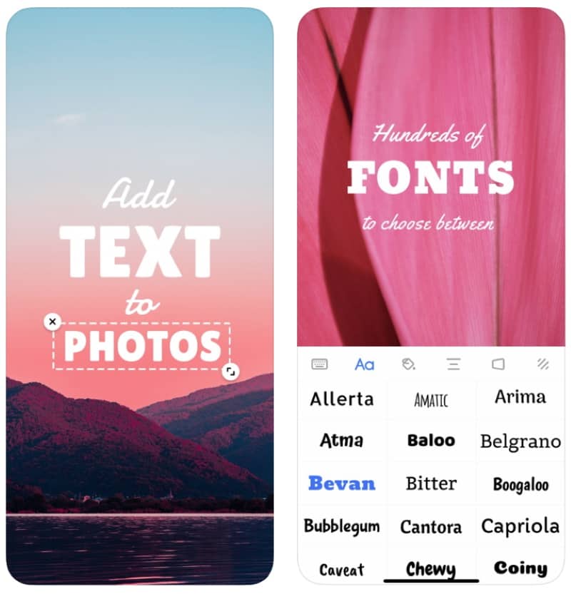 Add Text - приложение для наложения красивого текста на фотографии