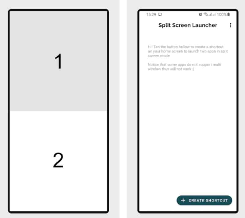 Split Screen Launcher - приложение для разделения экрана